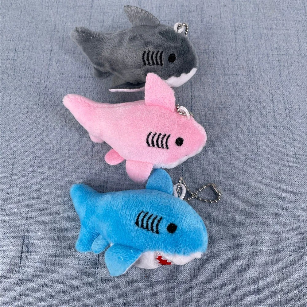 Plush Shark Keychain Gift Cute Ocean Animal Stuffed Toy Bag Charm 8CM