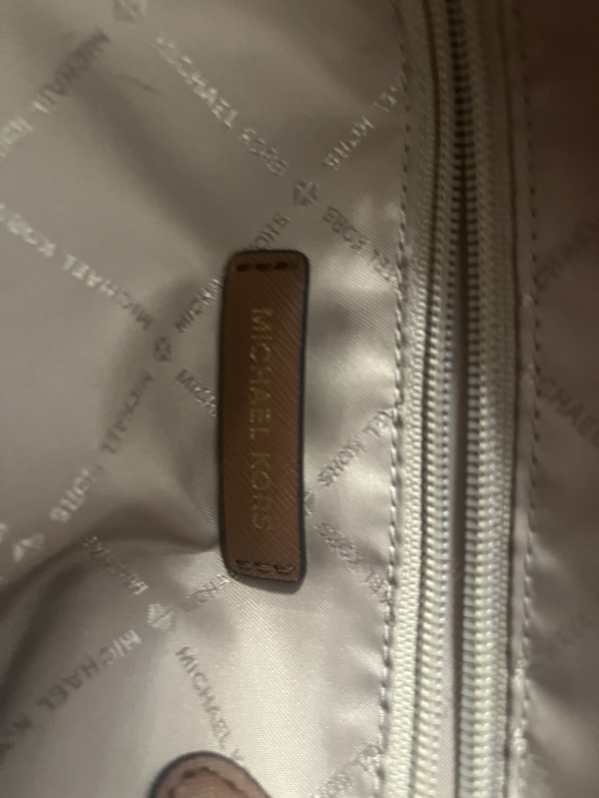 Michael Kors Authentic Brown Tote Handbag Barely Used with MK Logo
