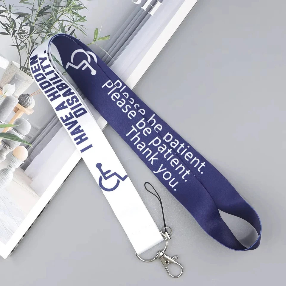 Disability Awareness Lanyard and Badge Holder USA