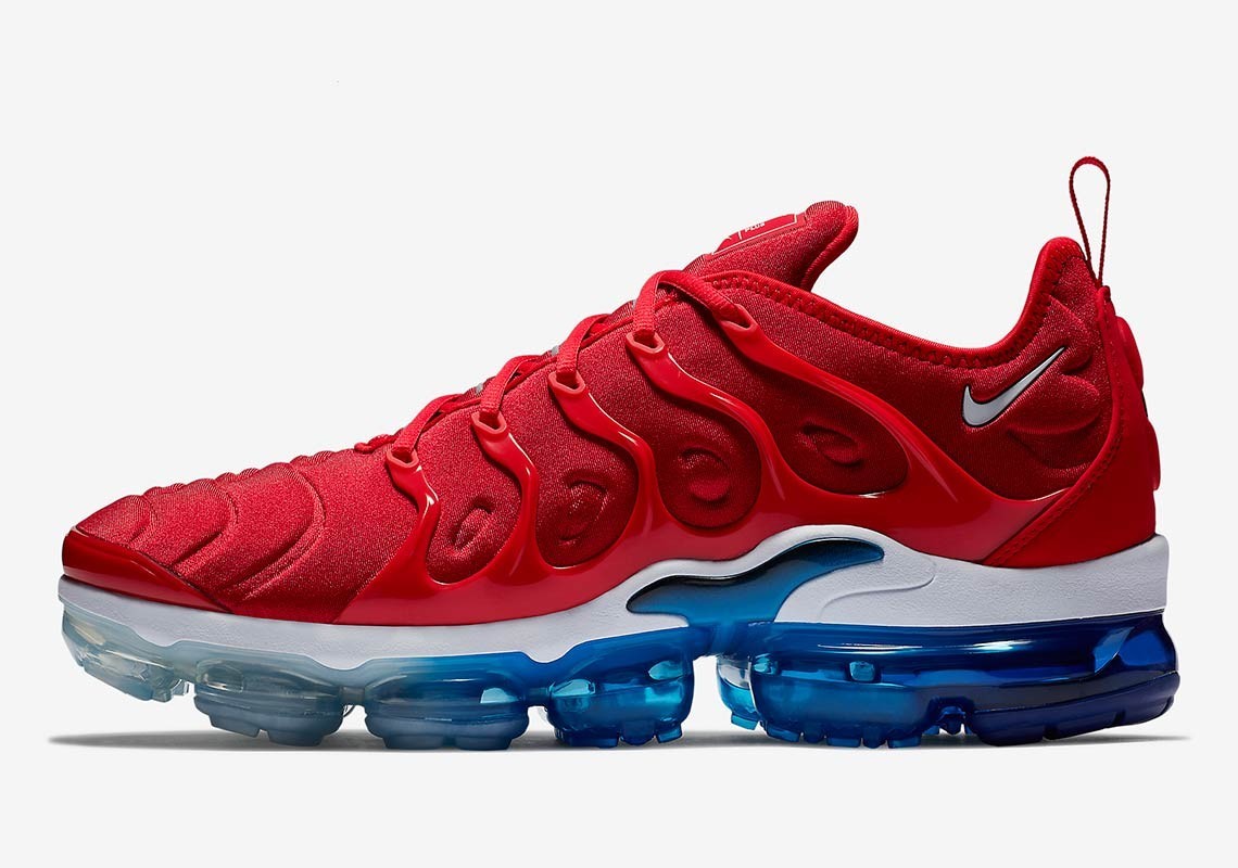 Nike Air VaporMax Plus Tn Red Blue Men’s shoes Free Shipping