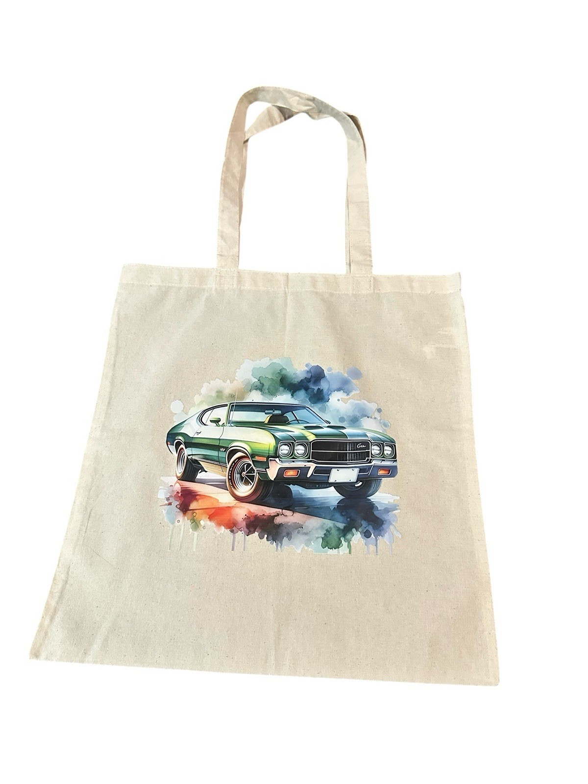 NEW canvas tote shoulder bag custom graphic handmade 14.5 W 15.5 H 11 SH inches