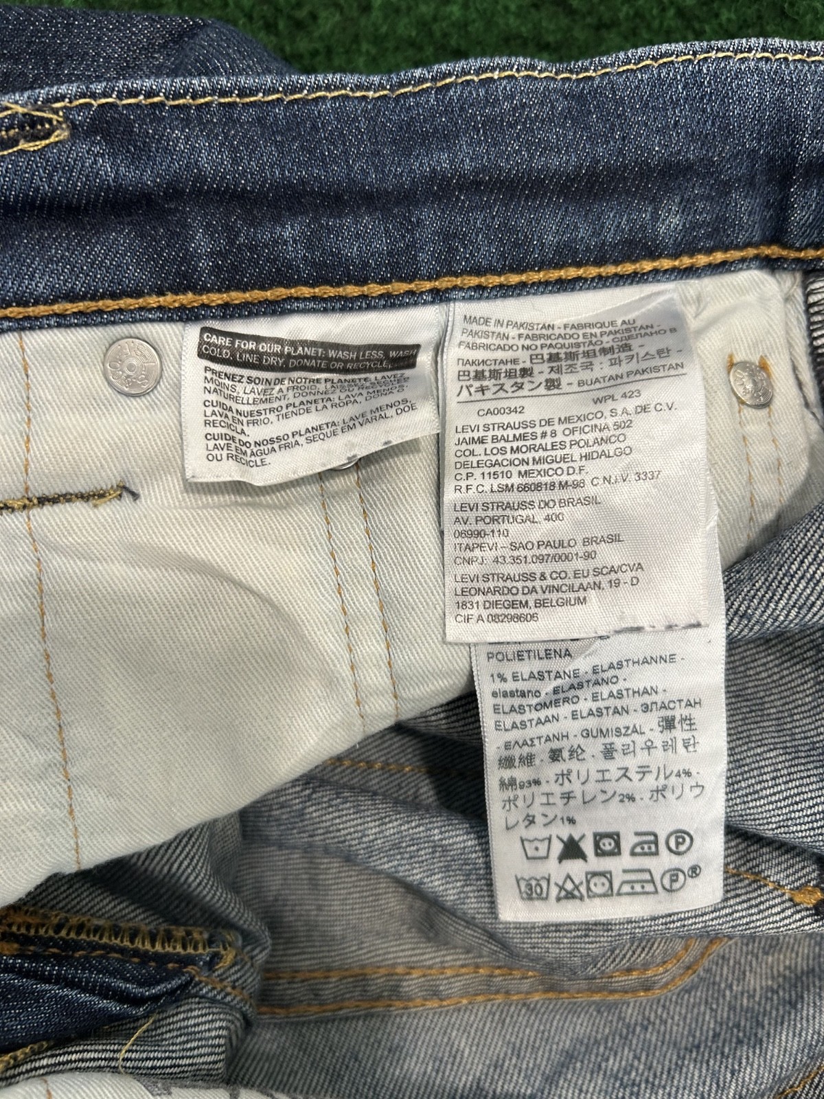 Levi’s 511 Grey Stonewashed Vintage Denim Slim Fit Jeans