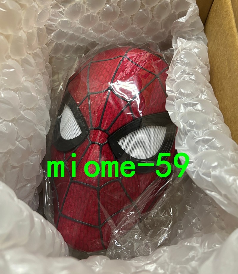 Spider-Man 4 Brand New Day Mask w/ Straps Headgear Faceshell Eyes Cosplay Props
