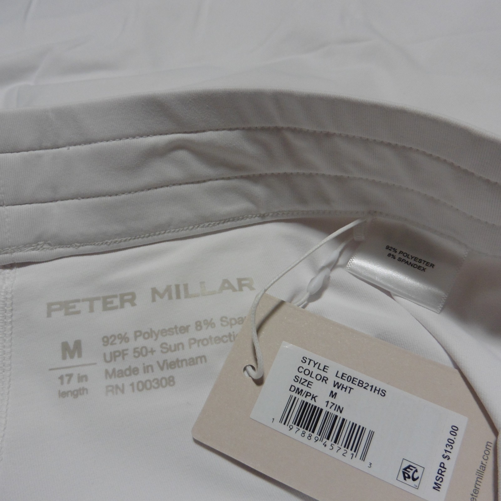 Peter Millar Women’s Medium 17in Sally Golf Skort White NWT