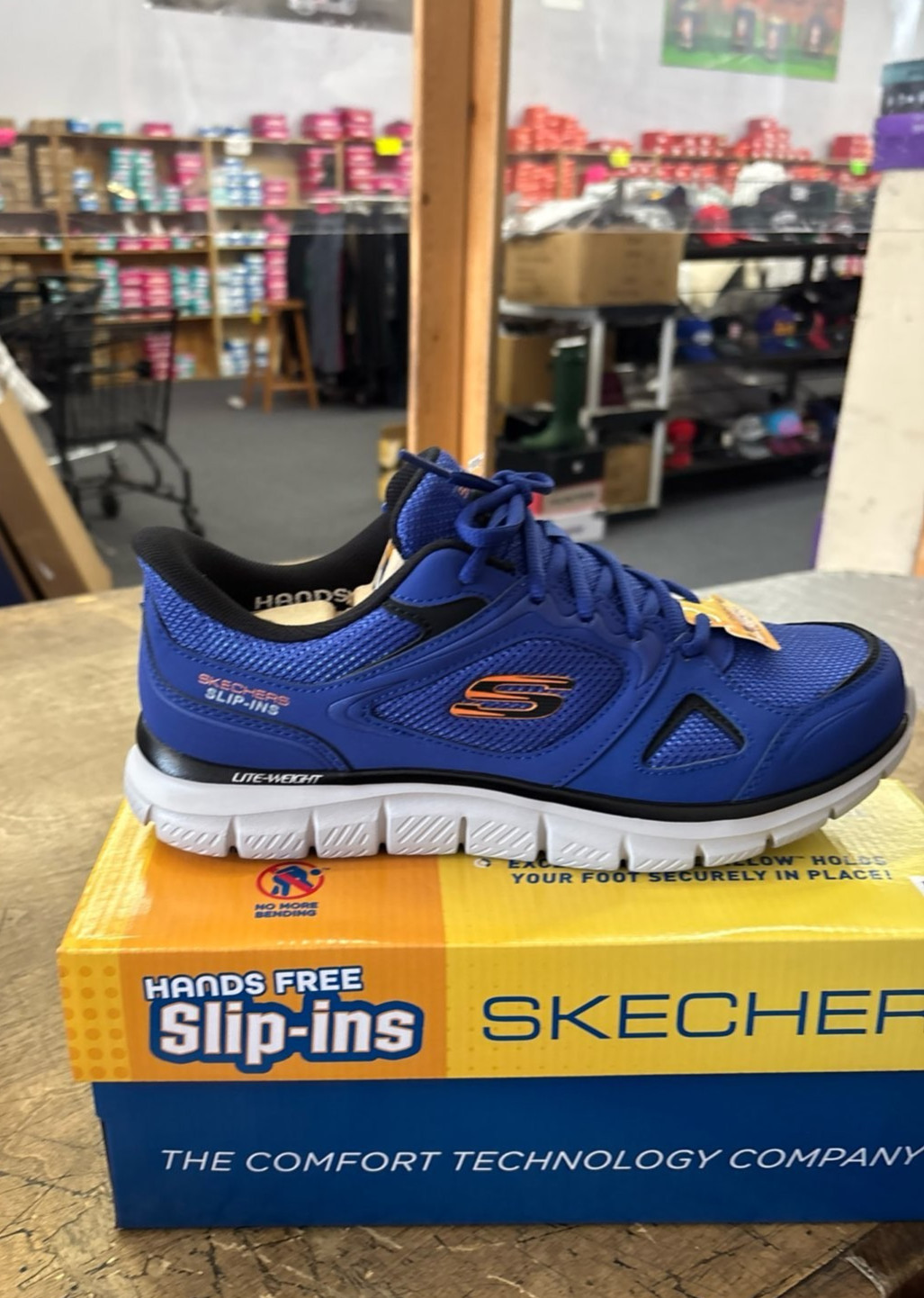 Slip-ins Skechers Shoes Men’s Blue Comfort Memory foam Casual Lightweight Summit