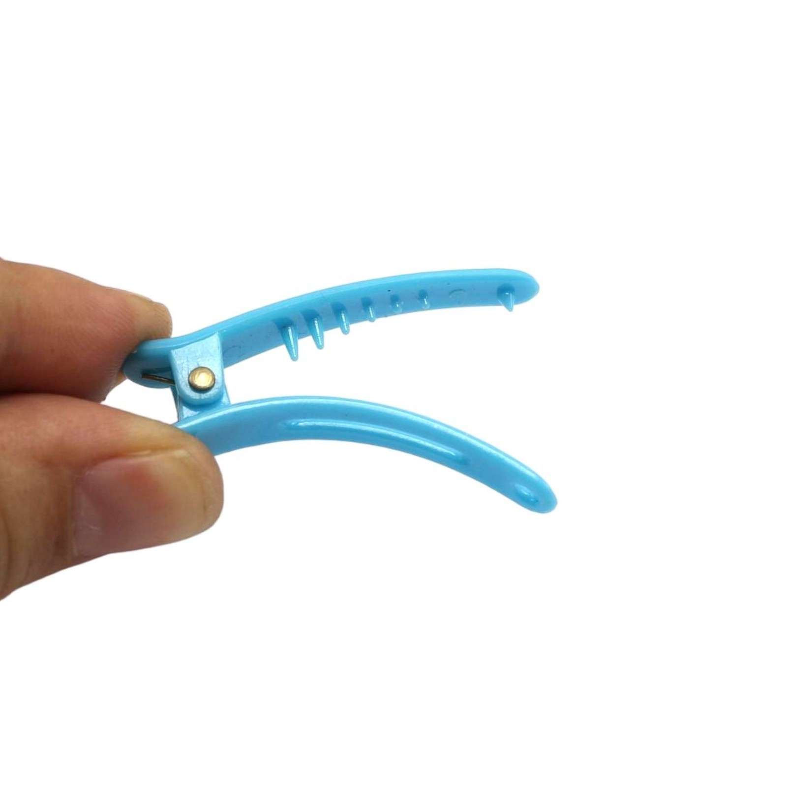 50pcs Mixed Bubblegum Color Hair Clips – 45mm Plastic Prongs Alligator Clips