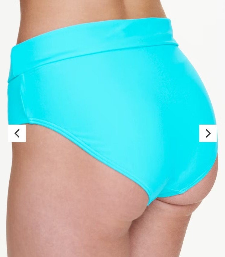 Matalan Turquoise Fold over Bikini Bottoms Size 18 Bnwt
