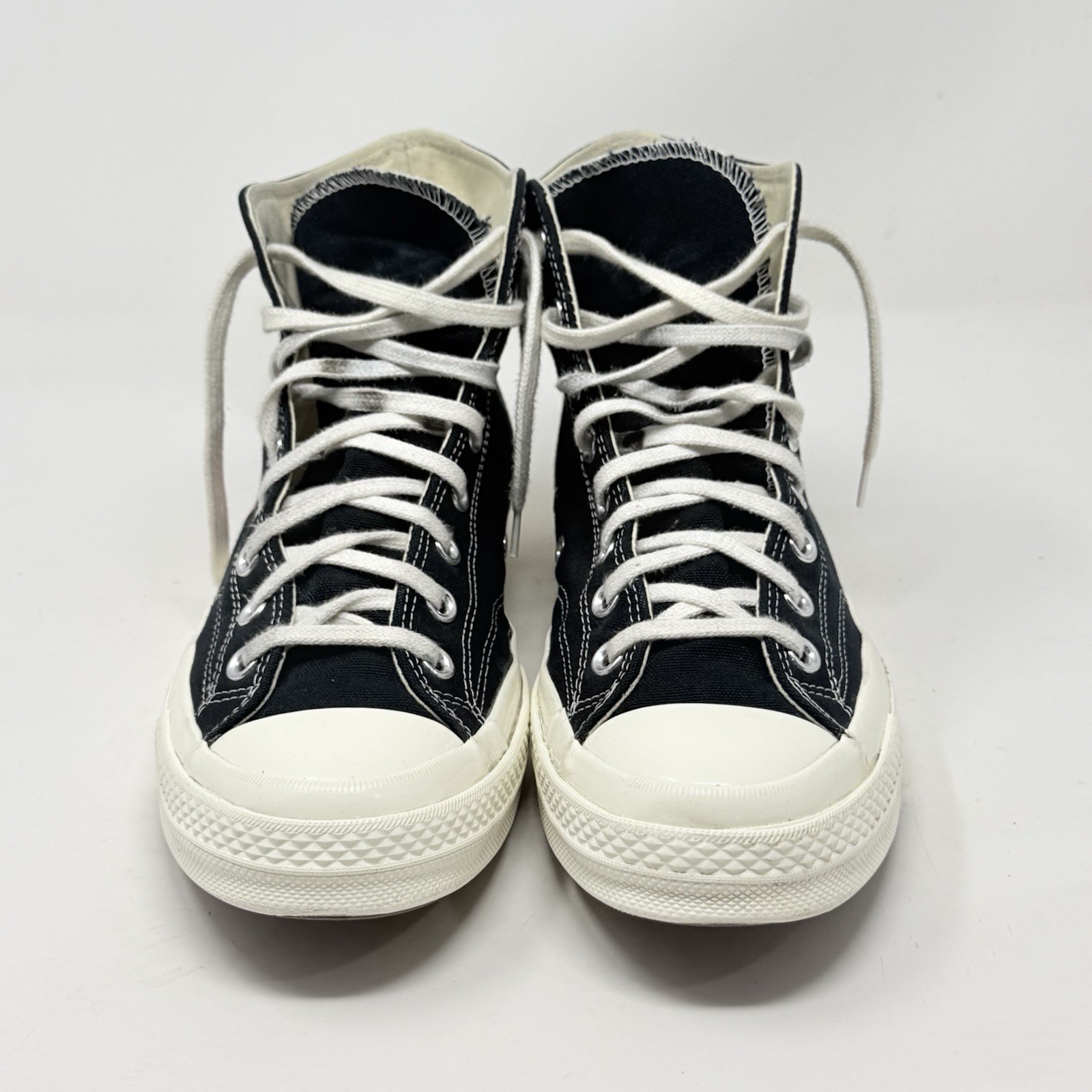 Converse x Comme des Garcons Play Chuck 70 Hi Mens 10 Black Grunge Skate Shoe