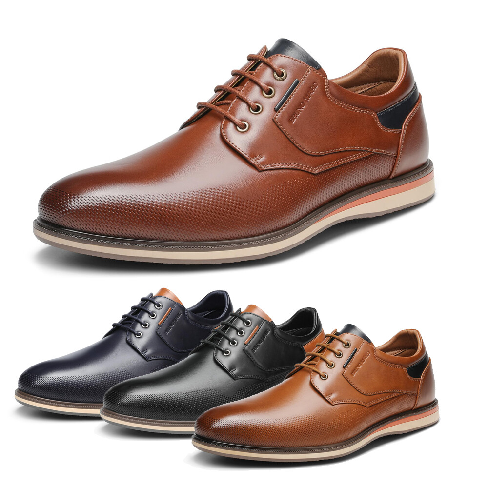 US Wide Size Men’s Classic Oxford Dress Shoes Derby Formal Casual Shoes 6.5-15