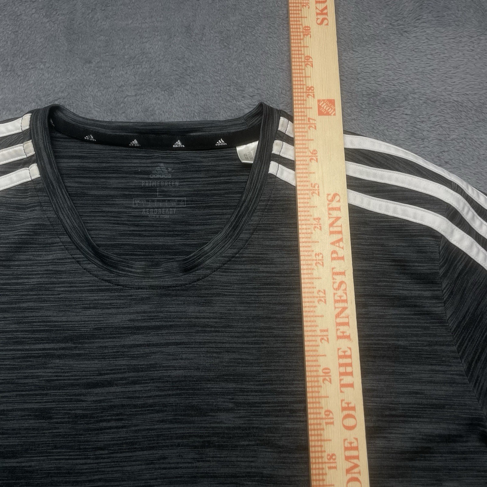 Adidas Tshirt Aeroready Primegreen Mens Size Large Gray Short Sleeve Activewear