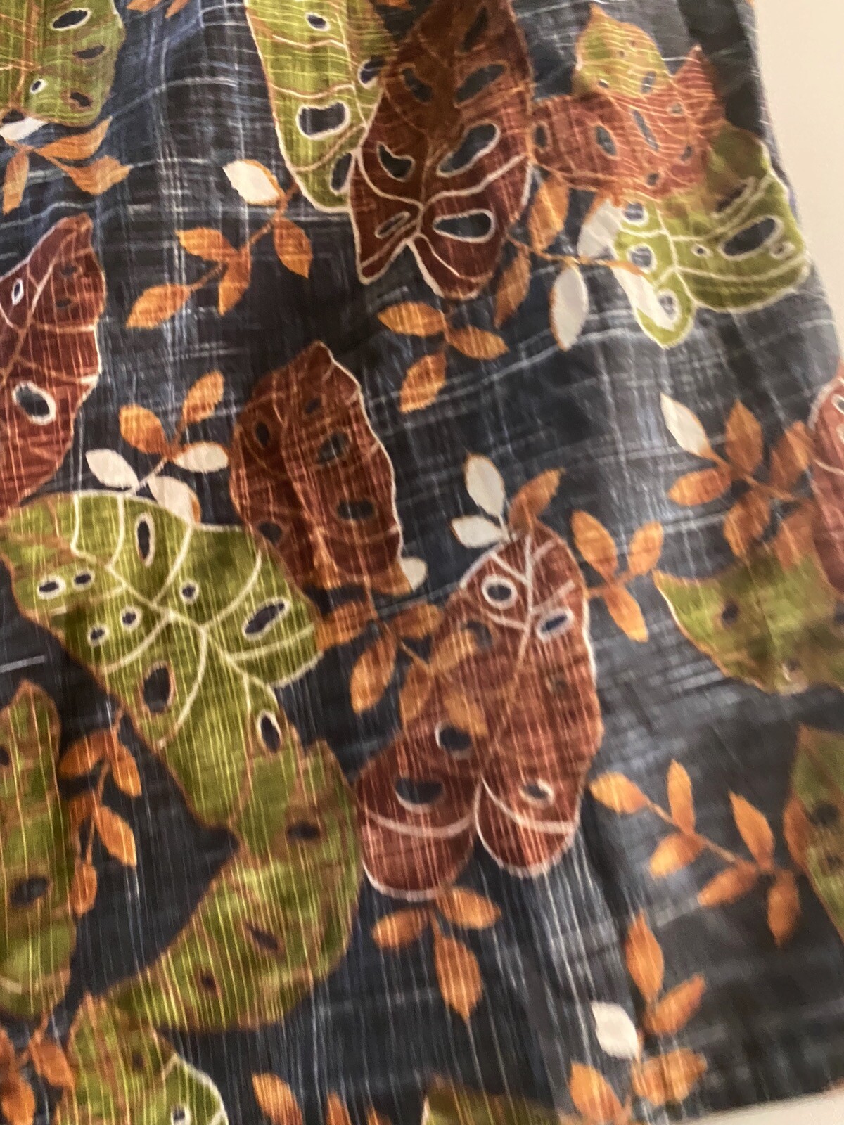 Murano Singles Lawn Cotton Floral CAMP SHIRT Large L
