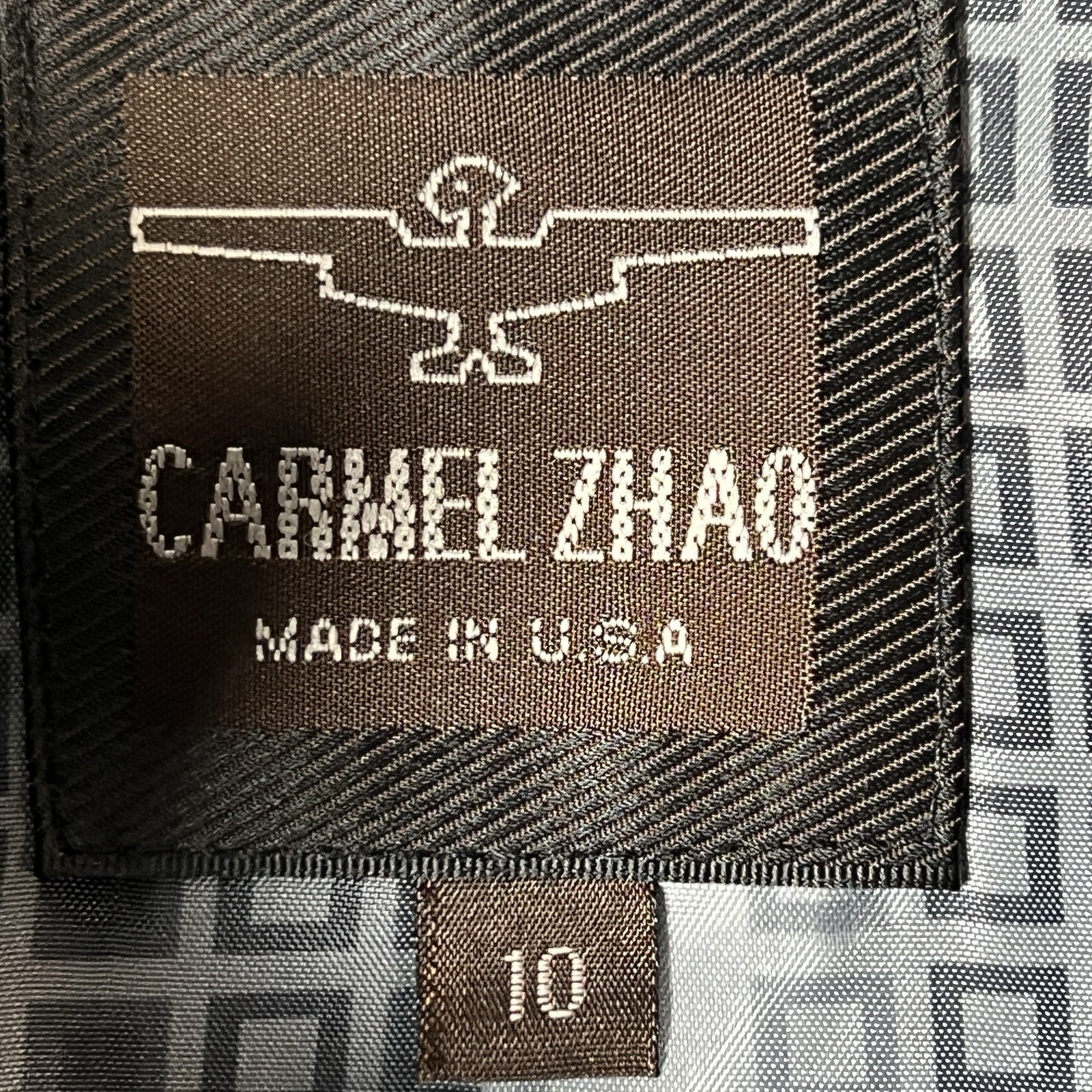 Carmel Zhao Women’s Jacket Size 10 Black No Pockets 90% Wool 10% Cashmere