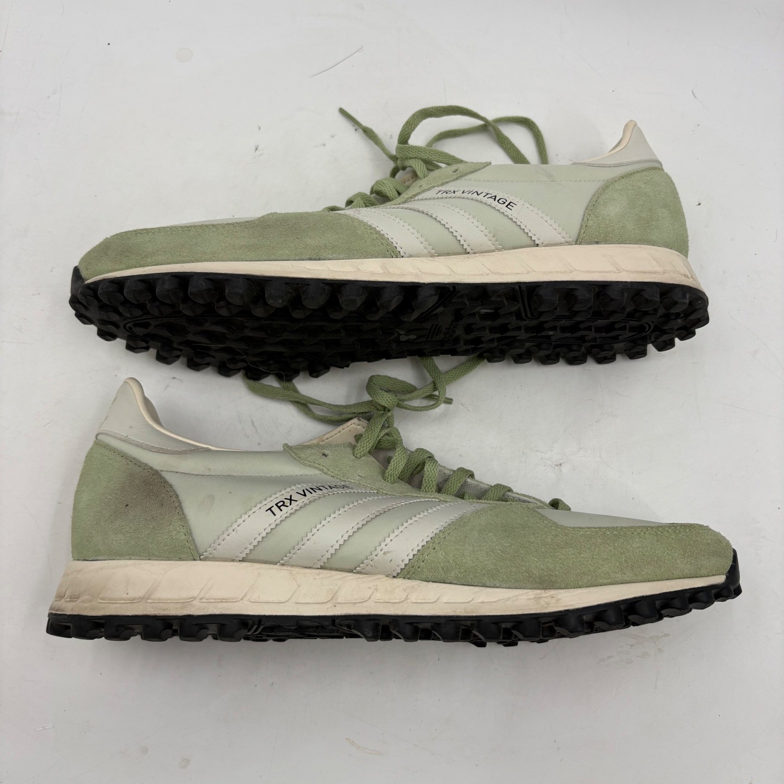 Adidas TRX Vintage Halo Silver Sage Green Men 11.5 Retro Running Shoes GX4581