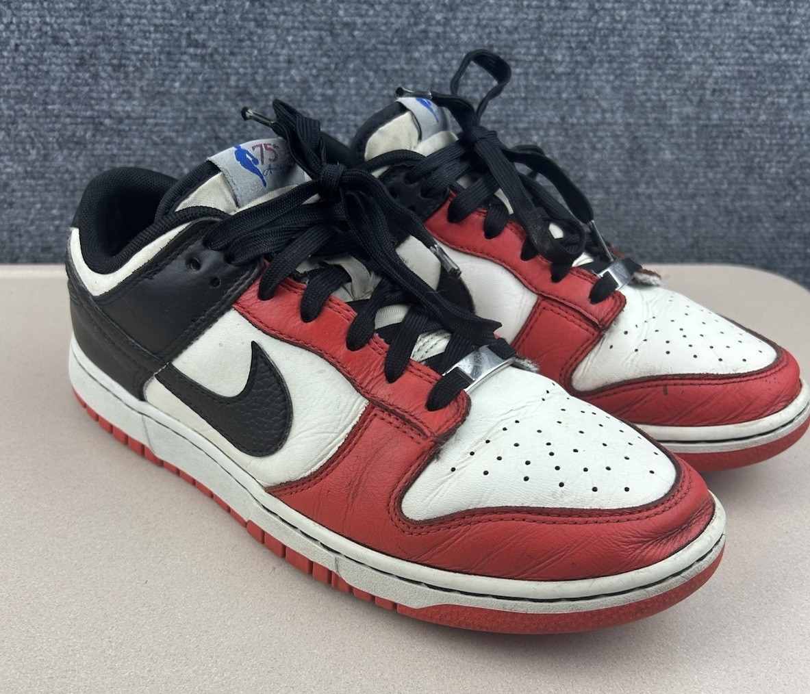 Nike Dunk Low Retro NBA 75th Anniversary “Chicago/Red” DD3363-100 size 8.5