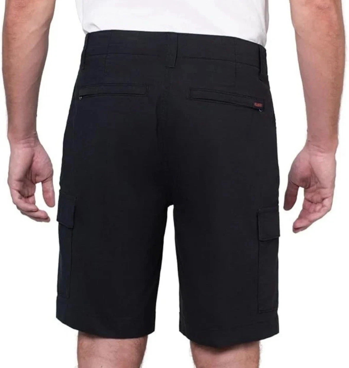 Wearfirst Mens Cargo Short Black Sz L 9in Inseam Stretch Soft Touch Comfort