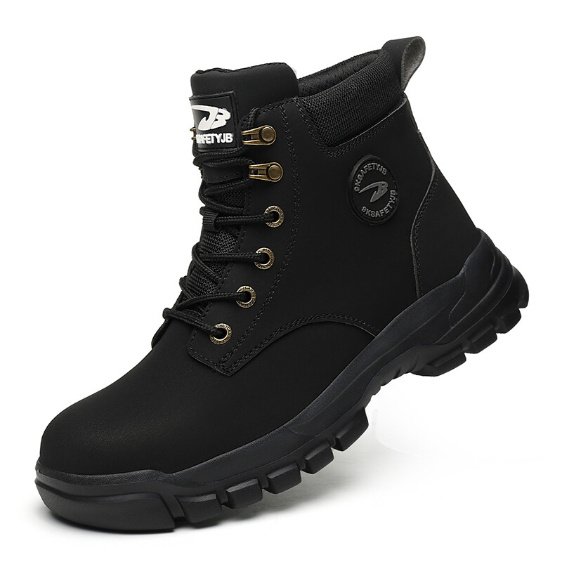 Mens Waterproof Work Boots Steel Toe Safety Shoes Indestructible Non Slip Boots