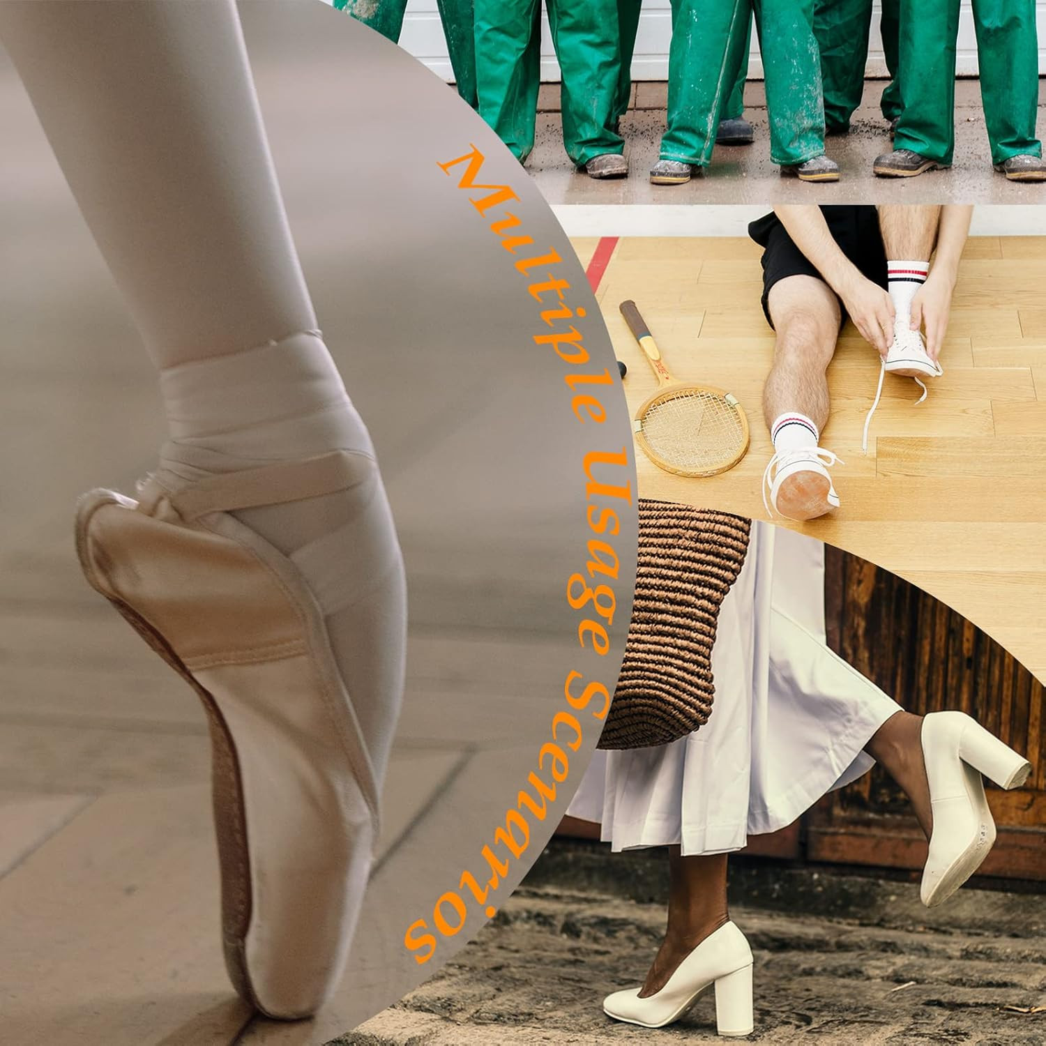 Ballet Dance Toe Pads Soft Gel Toe Covers Pointe Shoes High Heels Toe Caps for W