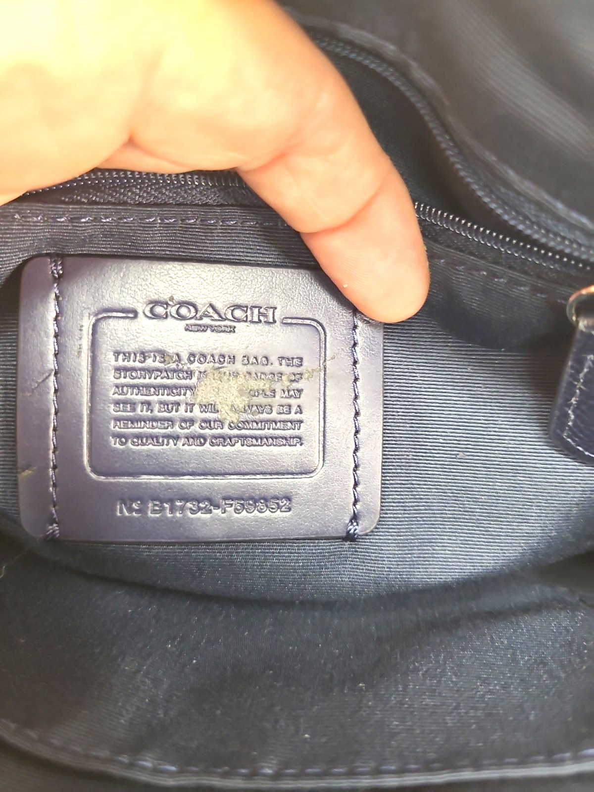 Coach Colorblock Mini Sierra Satchel – Midnight Navy Chalk – F24589 EUC