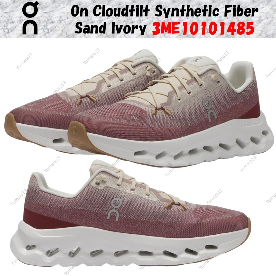 On Cloudtilt Synthetic Fiber Sand Ivory 3ME10101485 Men’s Size