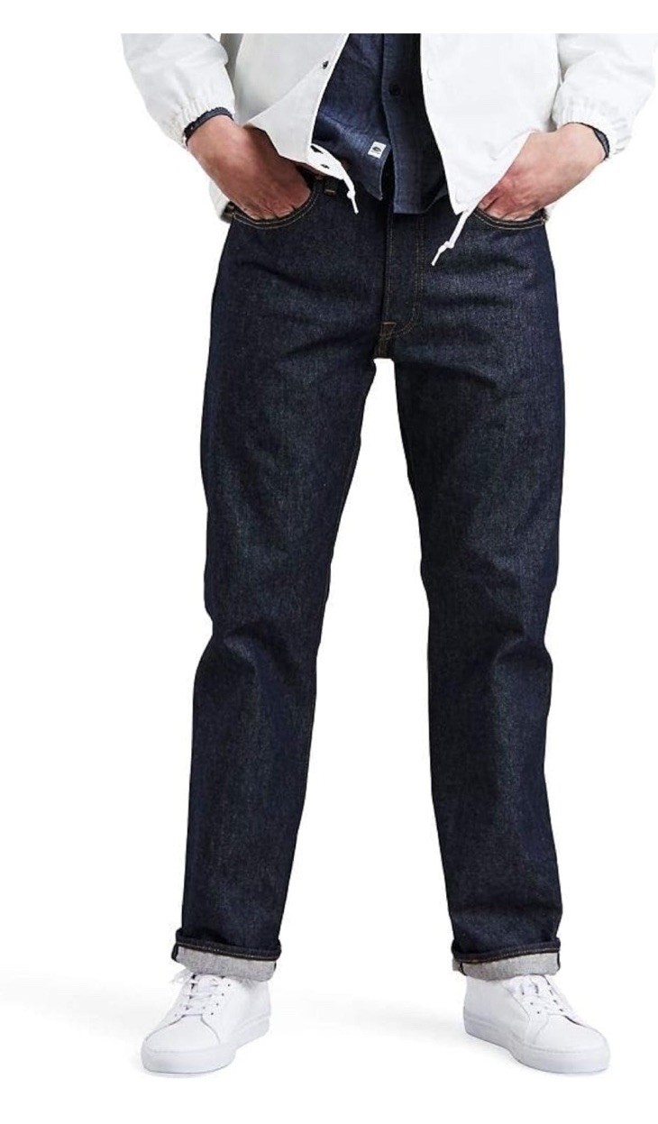 NWT Mens Levis 501 Original Shrink to Fit Black Rigid Jeans 38×40 – Tall Jeans