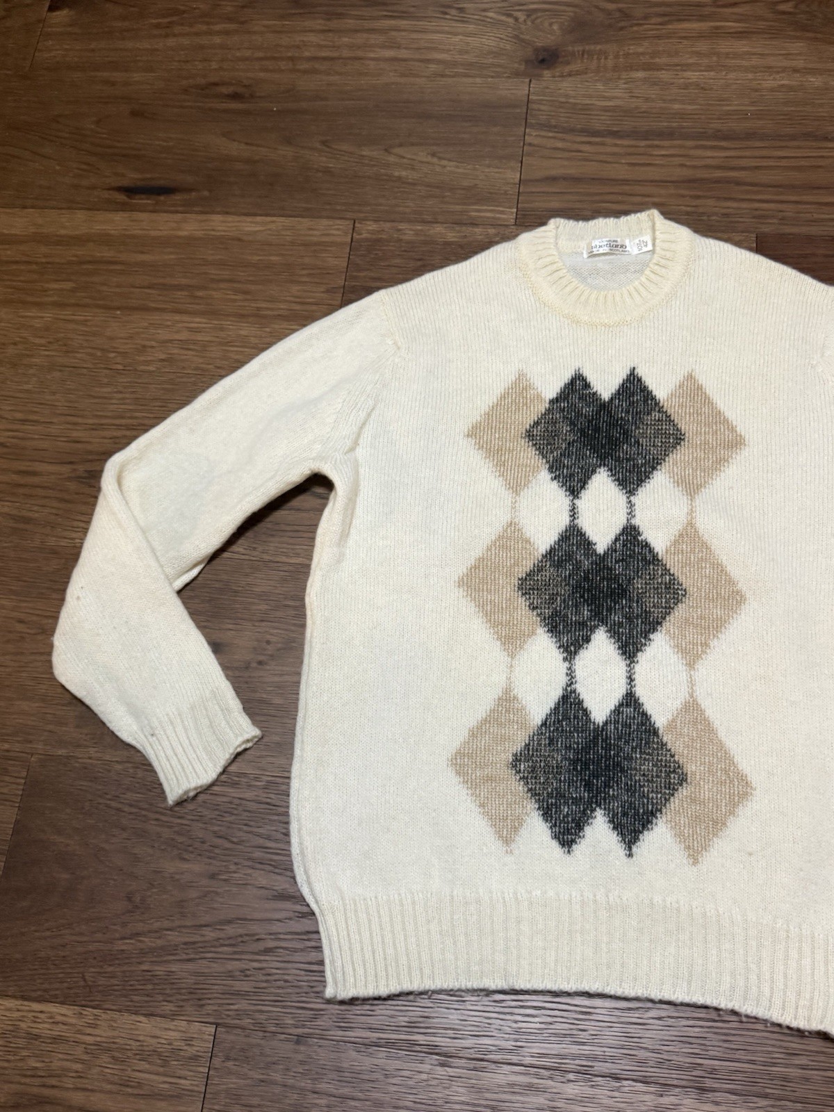Vintage 100% Pure Shetland Wool Sweater Men’s Size Medium Scotland 107 Cm 42”