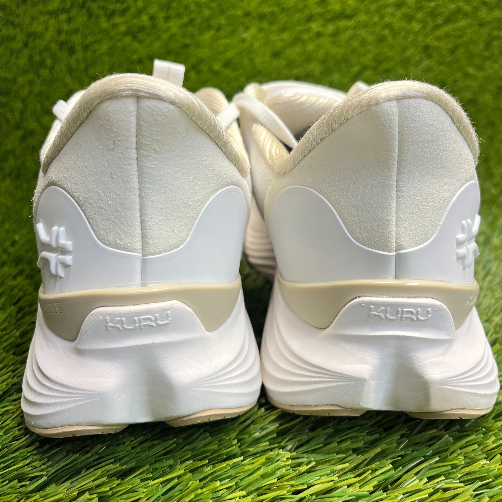 Kuru Atom 2 Womens Size 6.5 White Beige Athletic Running Walking Shoes Sneakers