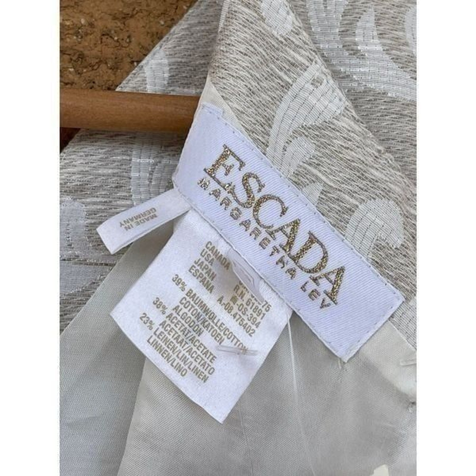 ESCADA KLEID JACQUARD SLEEVELESS SHIFT DRESS 42