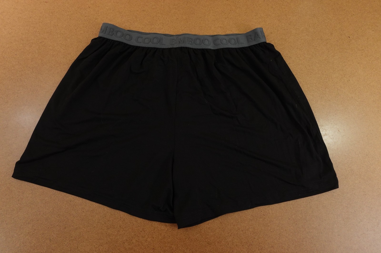 Bamboo Cool Mens Size Large Black Boxer Short Underwear New