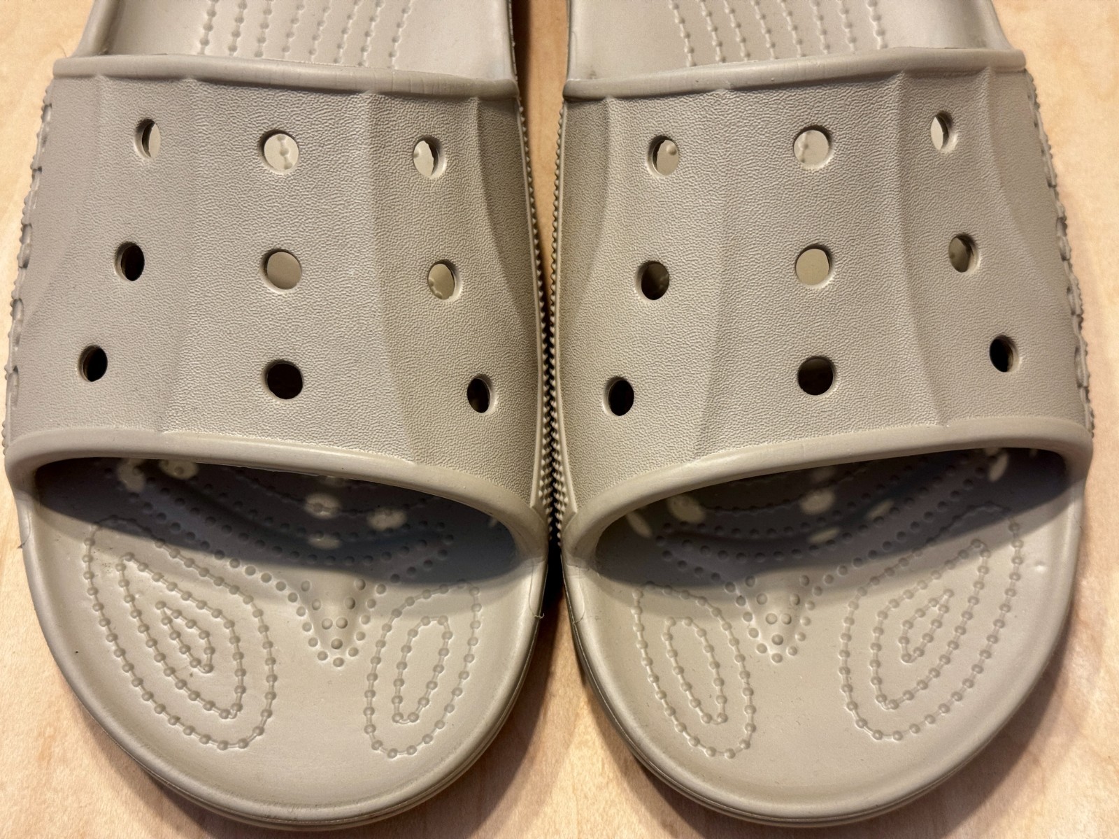 Crocs Baya Slide, Beige, Mens Size 12