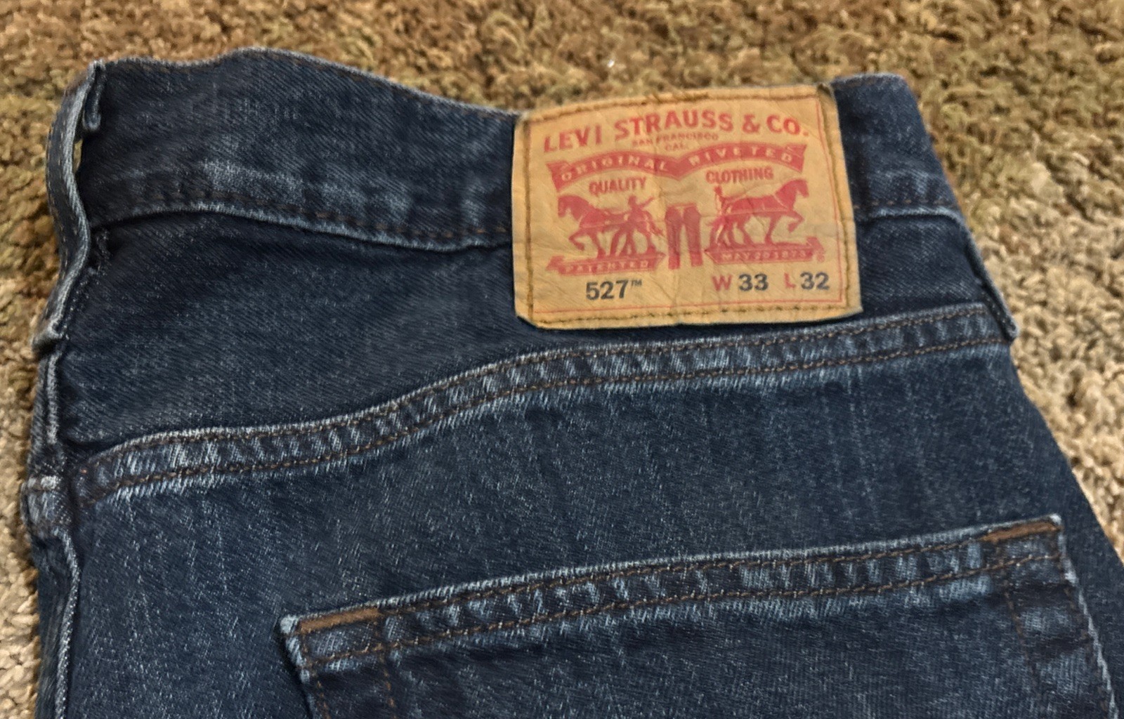 Levi’s 527 Series NWOT Jeans Men’s Slim Fit Bootcut Dark Wash 33 x 32