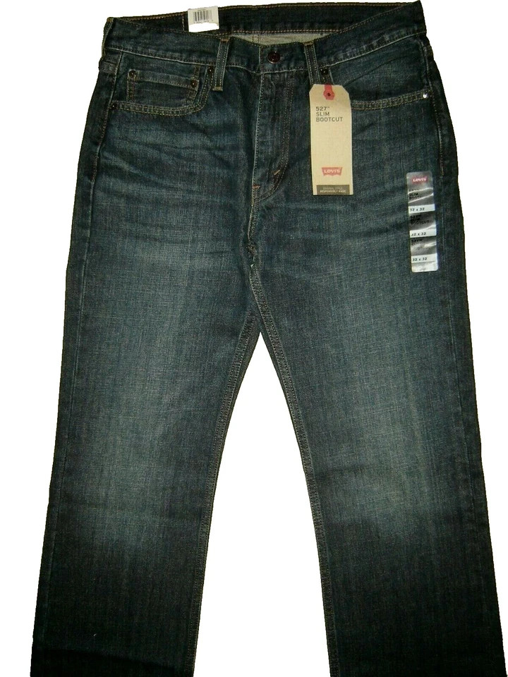 NWT Levi’s 527 jeans 32 x 32 Slim Boot Cut Retail $80 Style # 05527-4257