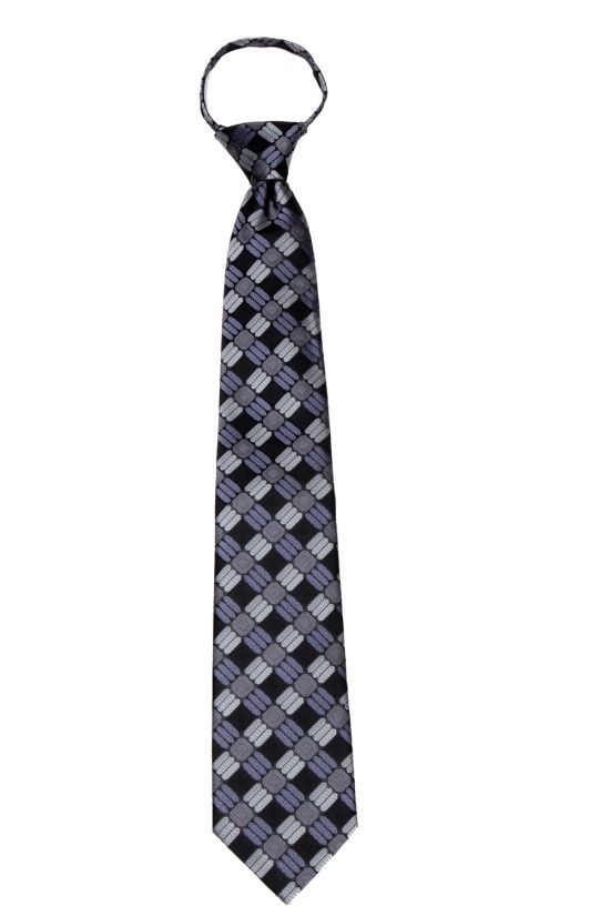 Men’s Pattern XL Extra Long Pretied Zipper Necktie Formal Weddings Business Prom