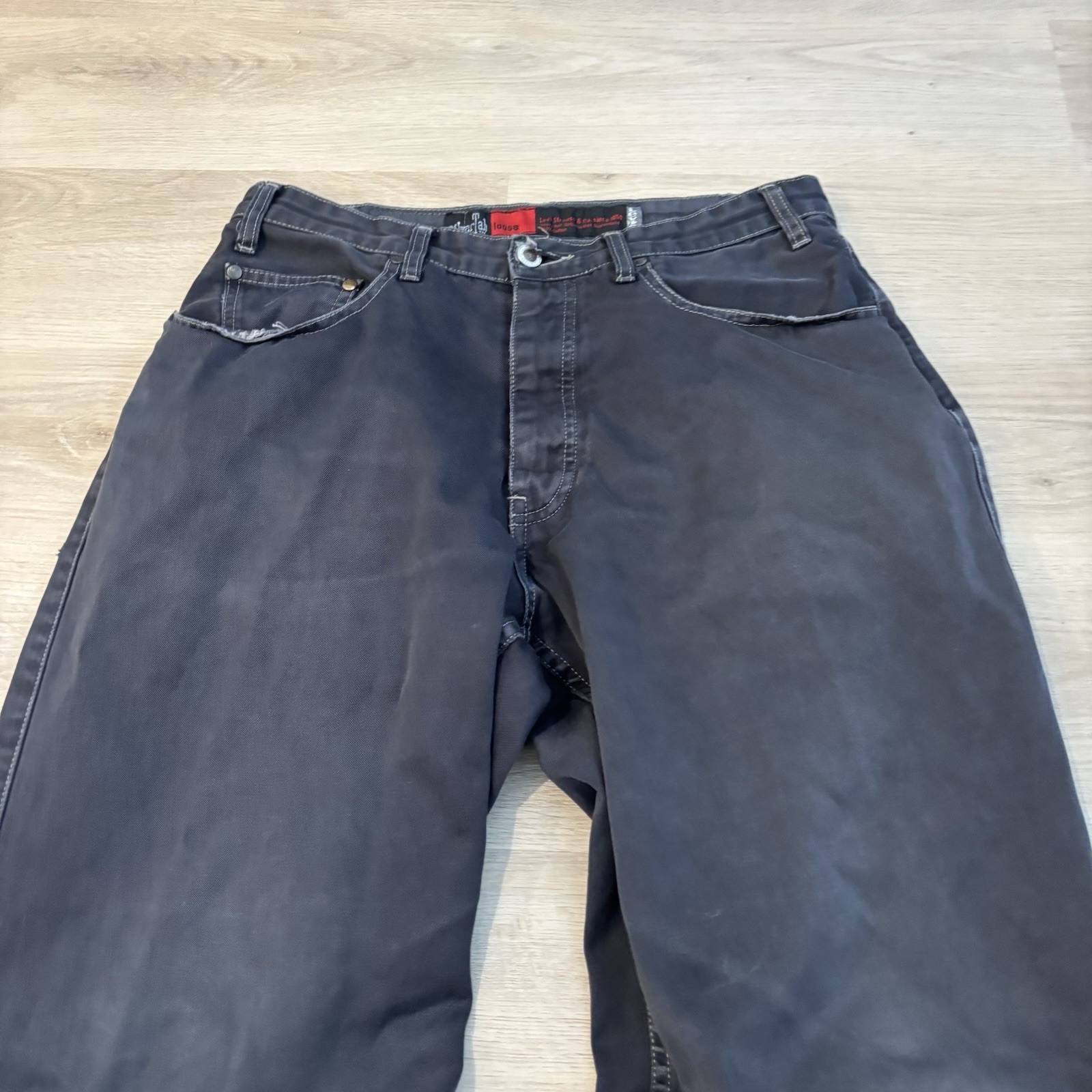 Vintage Levi Silvertab Loose Fit Jeans Men’s TAG 33×30 Gray Actual 30×29 *