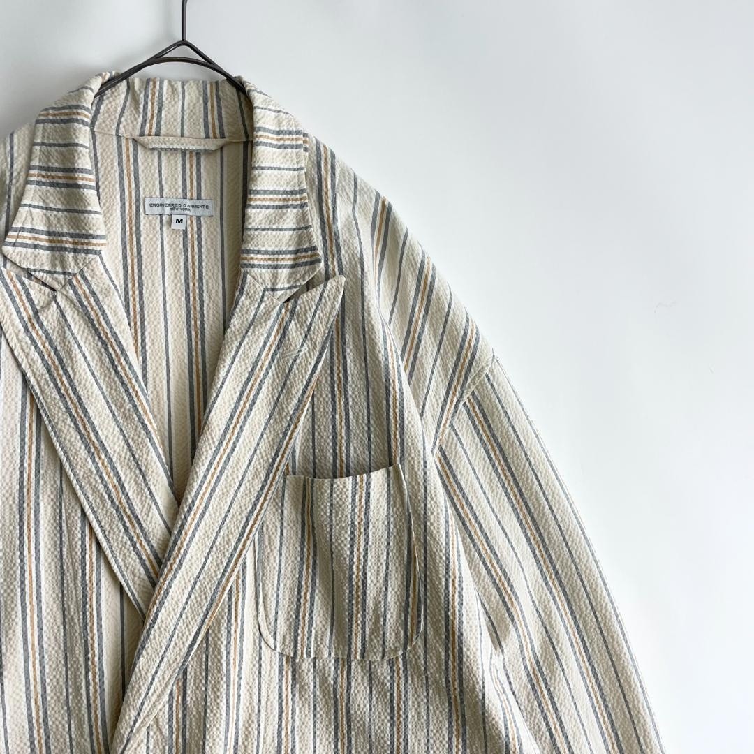 ENGINEERED GARMENTS 20SS Double Loiter Jacket Seersucker Stripe M F/S