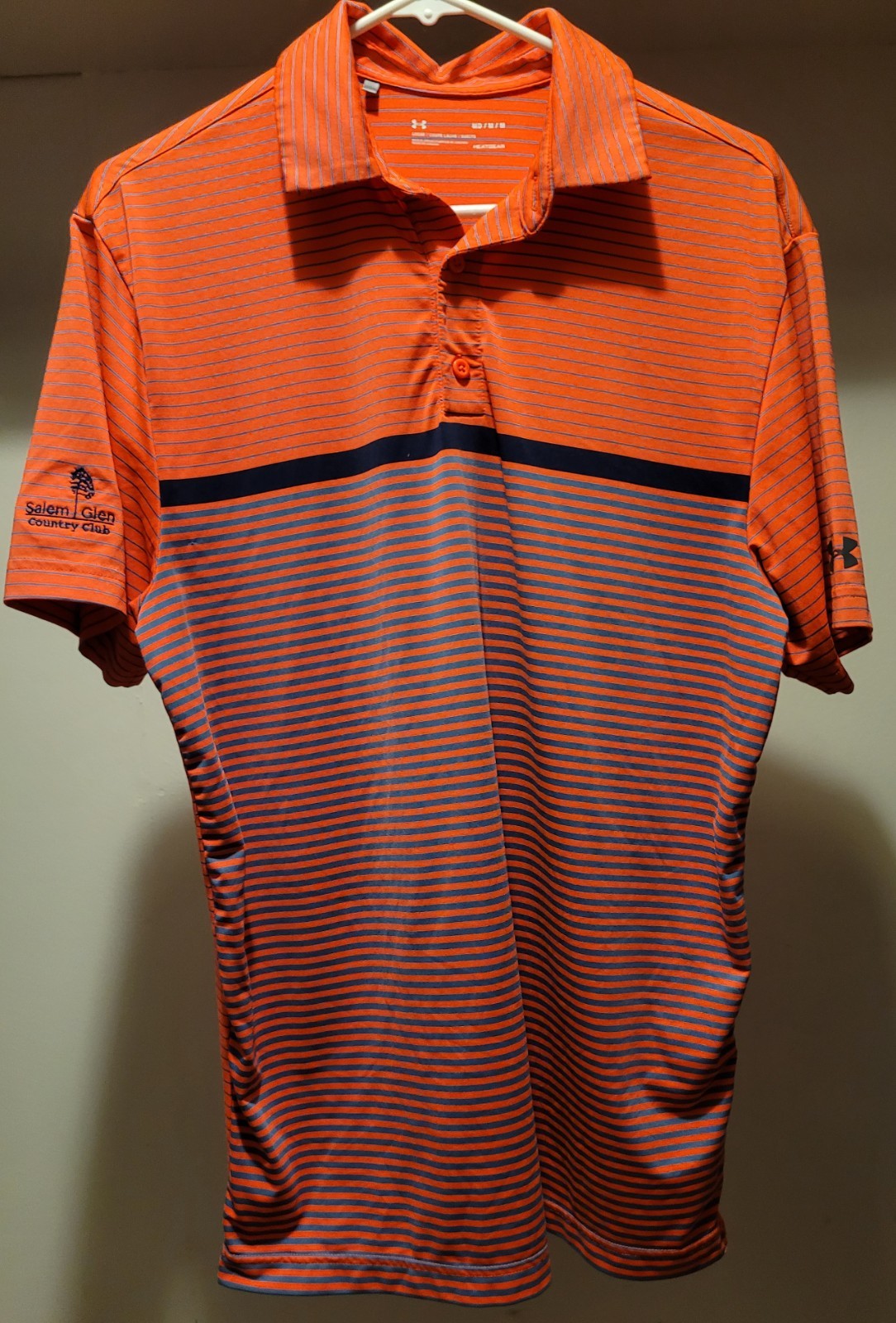 Two Men’s Under Armour HeatGear Short Sleeve Shirts Medium