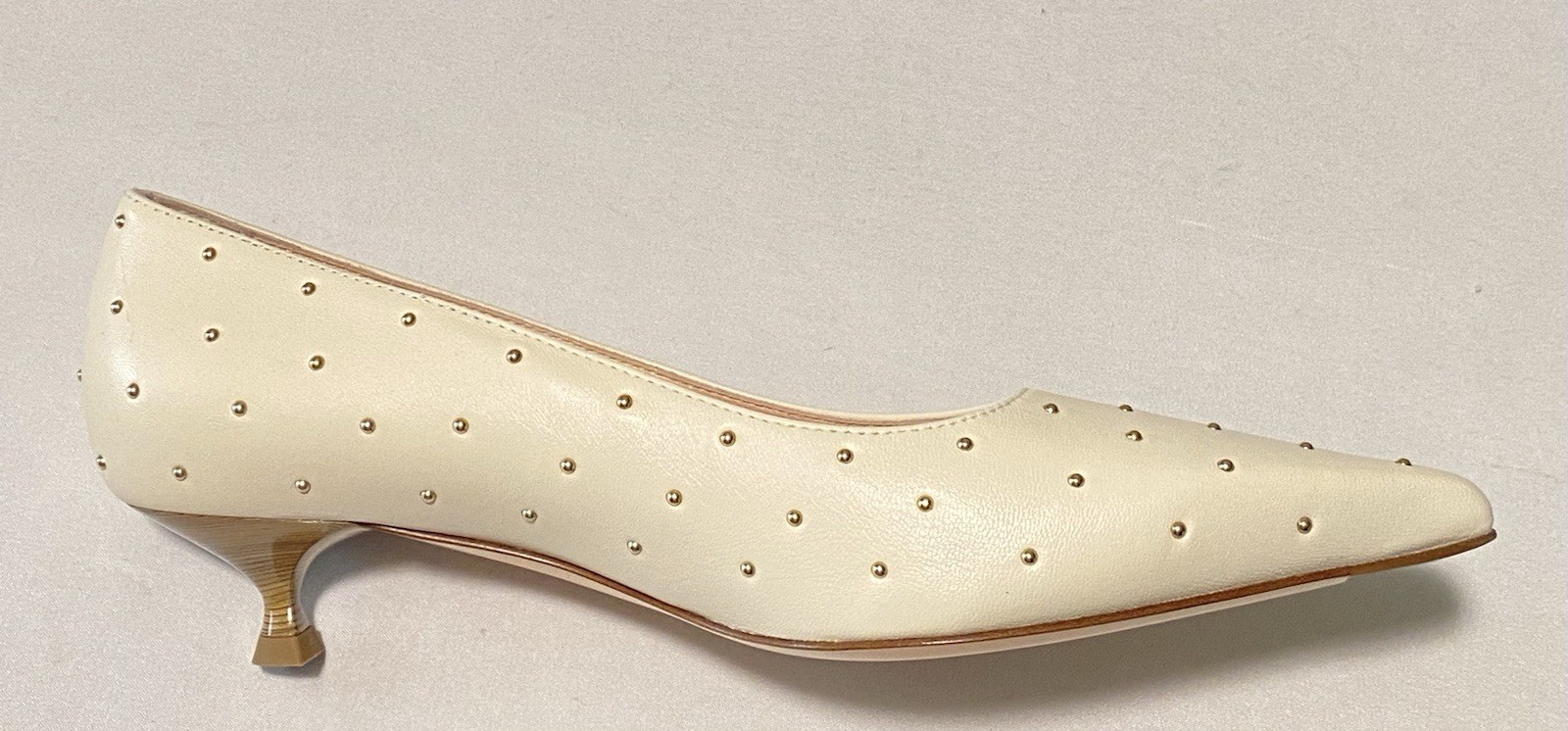 NWOB AGL 30mm Lenor Pumps Stud Embellished Women Kitten Heel EU37/US7 MSRP $495