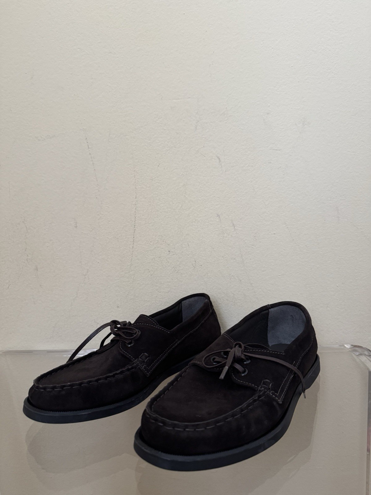 Saman Amel City Moc Shoes Suede Dark Brown 39