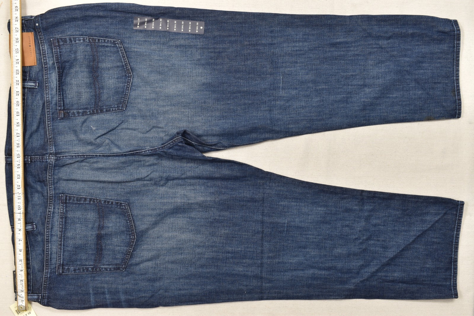 Lucky Brand Men’s 181 Relaxed Straight BIG 54×32 Blue 100% Cotton Jeans NEW