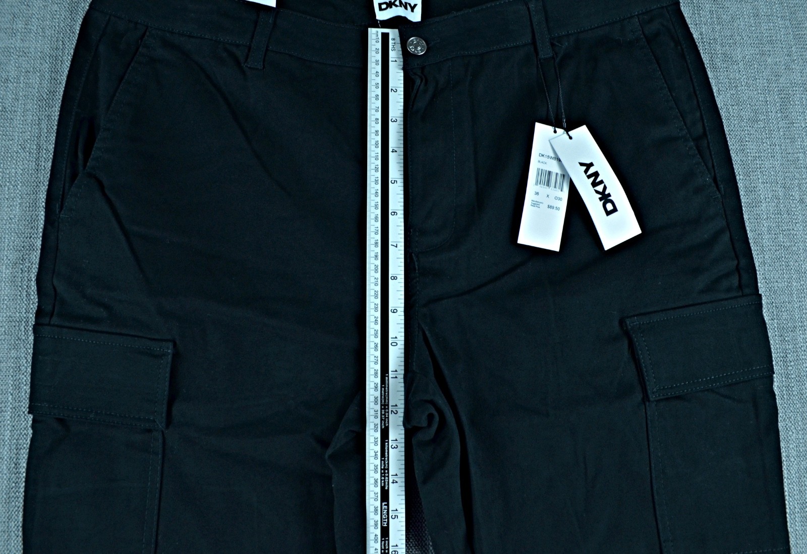 DKNY Pants Men’s 36×30 Black Stanton Slim Fit Ultimate Stretch Cargo Pants NWT