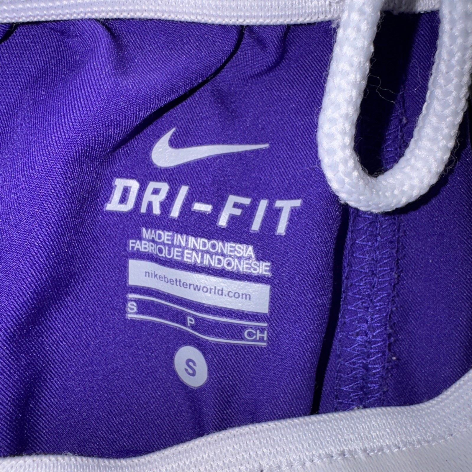 Nike Dri-FIT Basketball Shorts Purple White 436642-546 Mens Small 9in Inseam
