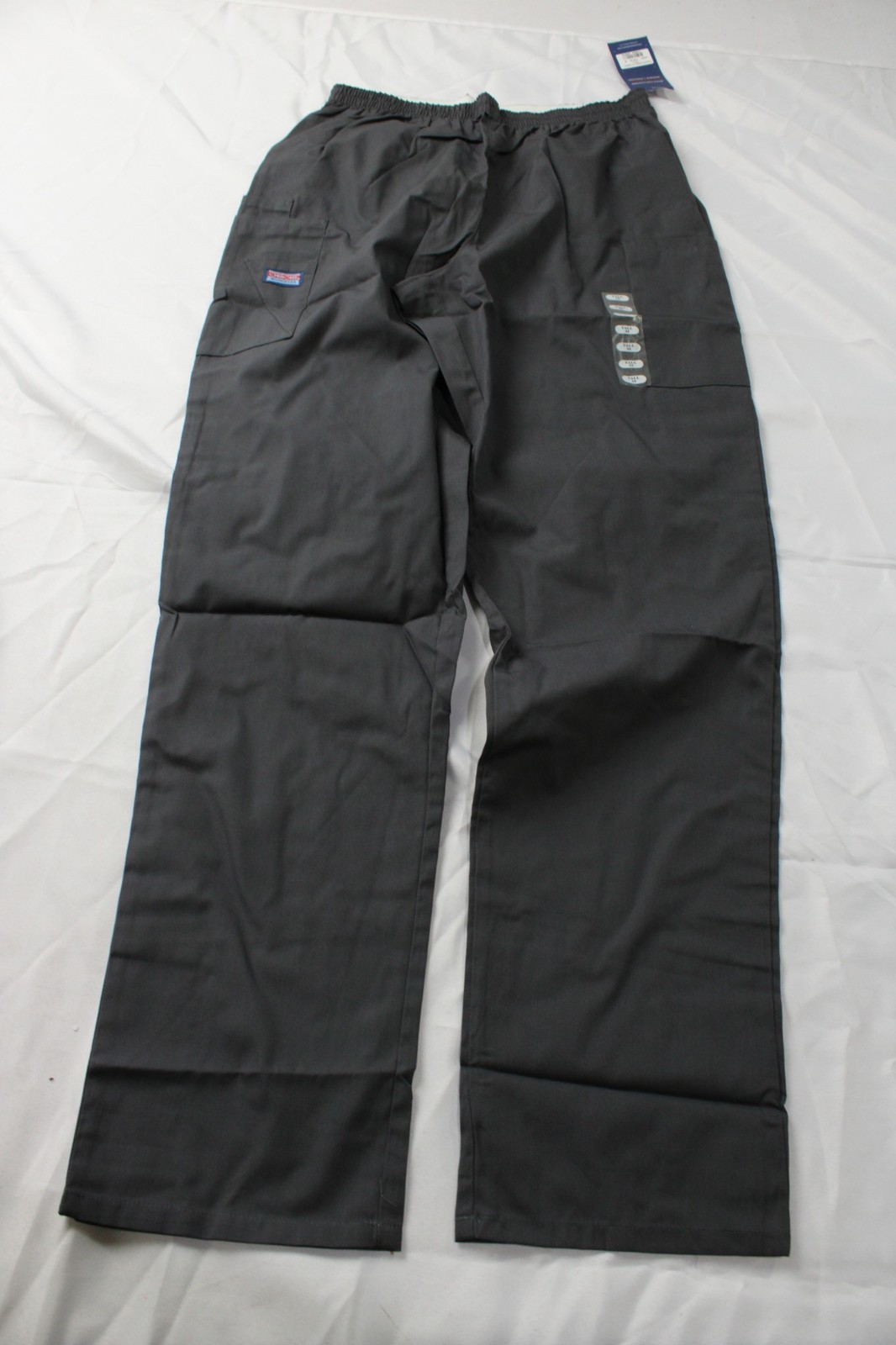 Cherokee Workwear Women’s Tall 4 Pocket Utility Scrub Pant MS7 Pewter Medium NWT