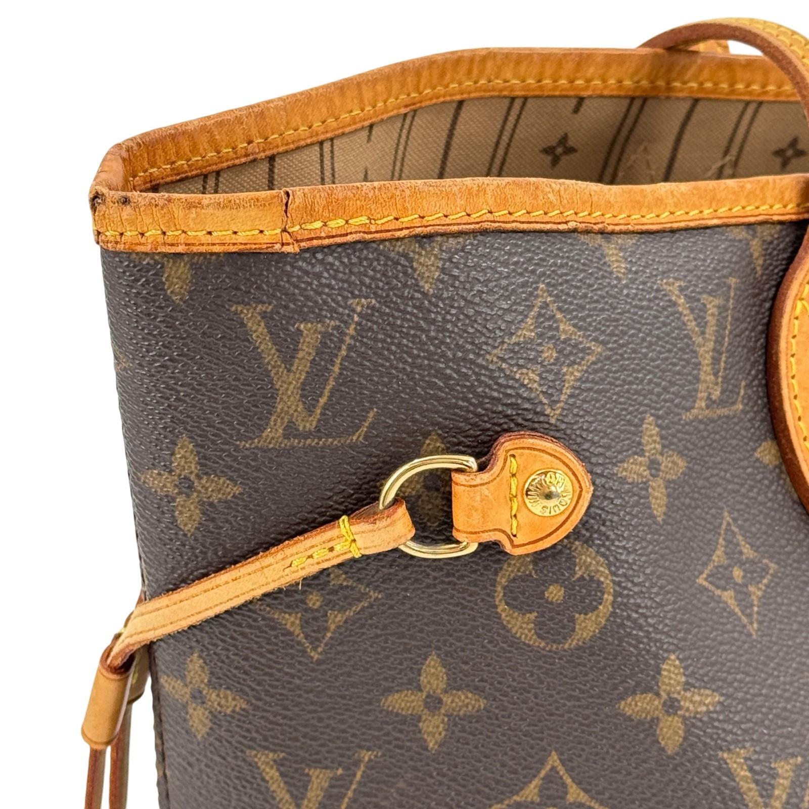 LOUIS VUITTON Neverfull MM Monogram Canvas Brown Women Shoulder Tote Bag M40156
