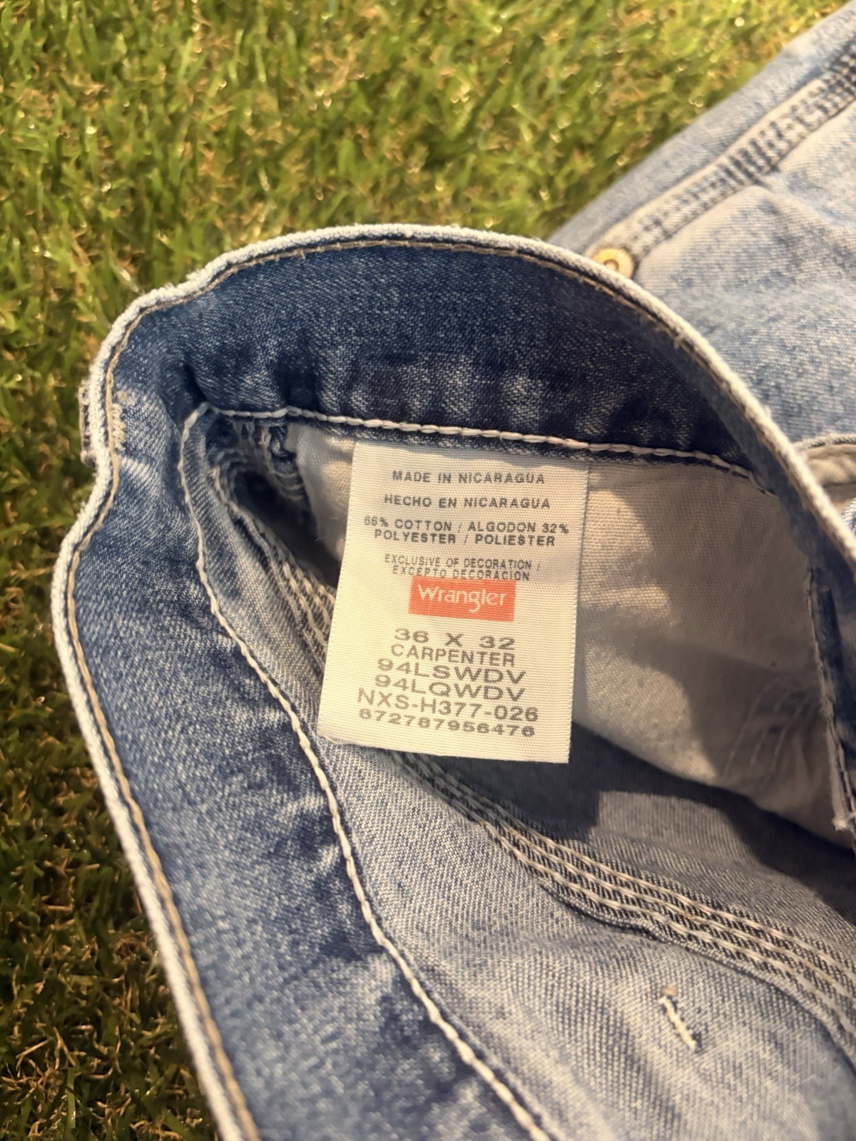 Wrangler Men’s 36×32 Carpenter Jeans