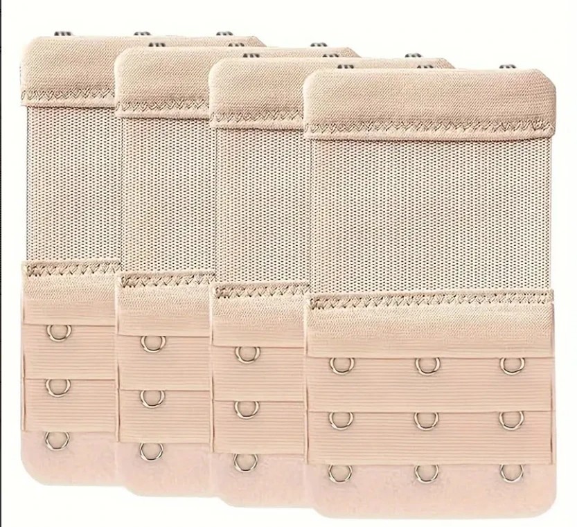 3ROW 2,3,4Hook Bra Extender Bra Strap Strapless Underwear Maternity Bra Extender