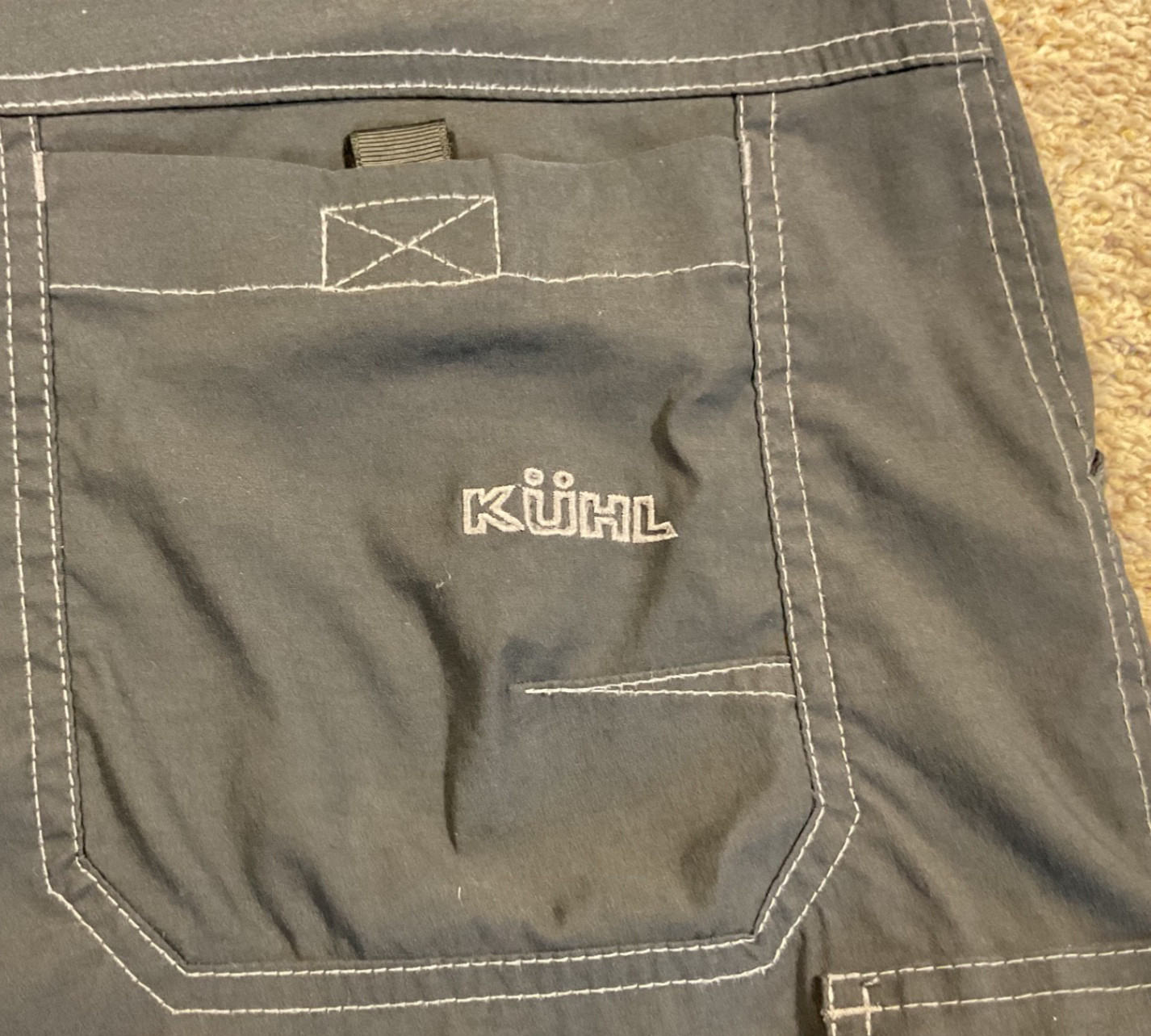 KUHL Renegade Convertible Stealth Cargo Pants Mens 38×30 Black