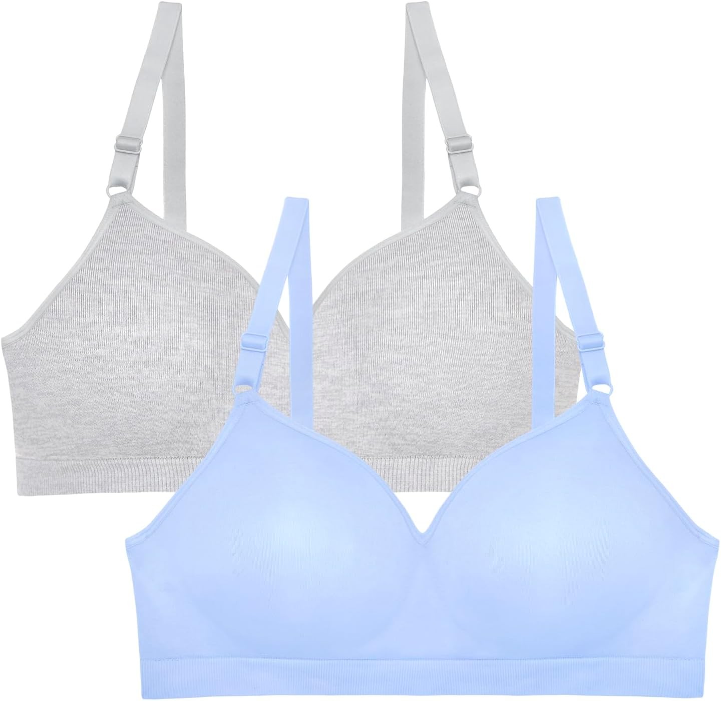 Fruit Lingerie The Loom Womens 2Pack Seamless WireFree PushUp Bra