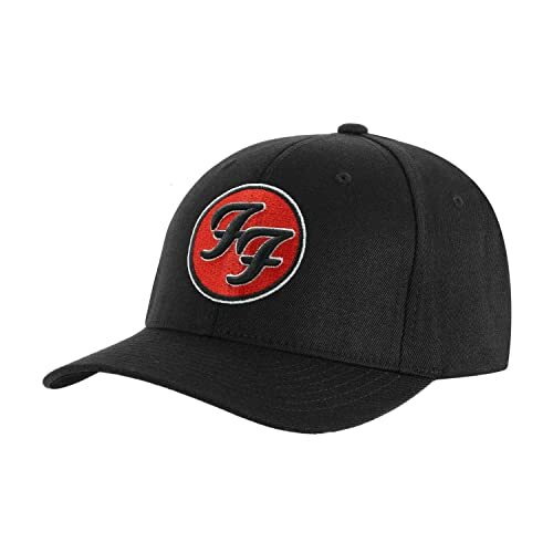 Foo Fighters Men’s FF Logo Baseball Cap Adjustable Black