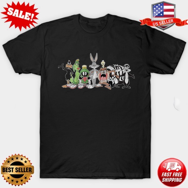 Looney Tunes Group Shot Line Up Funny for Fans T-Shirt S-3XL