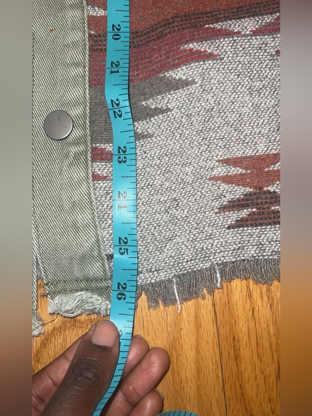 Green Southwestern Patchwork Utility Jacket size S