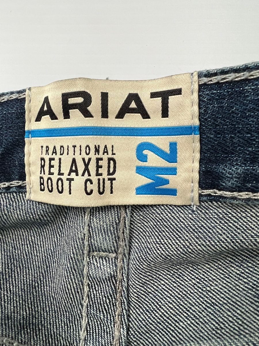 ARIAT M2 Grayson Boot Cut Jeans Men’s Size 38×34 Fargo